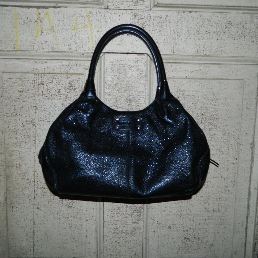 Kate Spade Black Leather Triple Compartment Purse